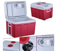 Nevera de AREBOS 40 L Coche Camping Caja calefactora termoeléctrica F 12V/230V