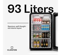 Nevera para bebidas Audrey Evo | diseño retro | puerta de cristal | 93 L | CEE C