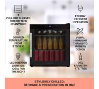 Nevera para vinos Coachella 50 47 litros función wifi retroiluminada acero inoxidable Klarstein