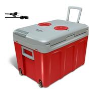 Nevera portátil Briebe CF1155RED 40L termoeléctrica dual frío/calor ruedas asa plegable