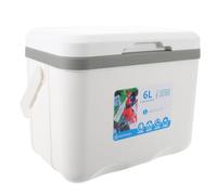 Nevera Portátil con Asa, Caja Refrigeradora de 6 L para Coche | Polipropileno Pp, Diseño de Mano, para Comida y Bebidas, Viajes Largos y Pesca
