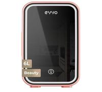 Nevera portátil EVVO F6 Beauty 6 L Espejo con Luz LED Rosa
