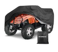 NEVERLAND ATV Quad Funda - Quad para Funda Funda para Moto Exterior Protección 190T Moto Grande Impermeable contra el Polvo a Prueba UV Correa Anti - Viento Negro XXXL 256x110x120CM