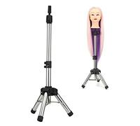 Neverland Beauty & Health Cabeza de maniquí ajustable, trípode de peluquería Neverland Beauty, aluminio, metal, maniquí para muñecas, cabeza de estilo, soporte de trípode para cabeza de entrenamiento