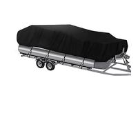 NEVERLAND Cubierta para lancha remolcable Impermeable, Lona de poliéster de Grado Marino, se Adapta a pontones y Barcos de Cubierta (Longitud de Barco de 21 a 24 pies, Ancho de Haz de hasta 104