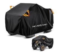 NEVERLAND Funda para Quad ATV XL Impermeable - Cubierta Protectora 210D Oxford contra Lluvia, Nieve, Polvo UV - con Bandas Reflectantes Naranjas, Borde Elástico Hebillas Antiviento 210x120x115 cm