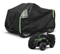 NEVERLAND Funda Quad/ATV XL Impermeable 210D con Ventilación - Cubierta Protección UV, Lluvia, Nieve y Polvo Bandas Reflectantes Verdes, Borde Elástico y Hebillas Antiviento (210x120x115cm)