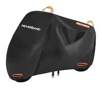 NEVERLAND Lona impermeable para motocicleta, cubierta para motocicleta, 295 x 110 x 140 cm, tela Oxford 210D, lona para moto, garaje interior, cubierta para moto scooter (XXXL)