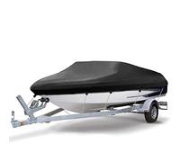 Neverland Lona Protectora para Barcos 4000 PA 420D Oxford, Lona para Barcos de Barcos de Barcos de Barcos de Barcos de Barcos de protección Negra en V de 14 pies - 16 pies