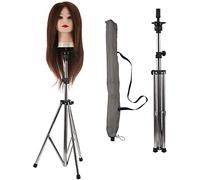 Neverland Tripode Cabeza Peluqueria 78,5-141cm Soporte de Peluca Soporte de Trípode de Entrenamiento de Peluquería Ajustable Trípode de Cabeza de trípode para cabeza Maniqui Peluqueria