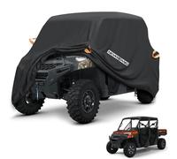 NEVERLAND UTV Cover Heavy Duty Ranger Cover Waterproof 4-6 Seater Side by Side Covers 4 Door All Weather Storage Reflective Strip Compatible with Polaris RZR XP Can Am Defender Maverick Yamaha SxS