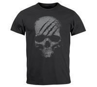 Neverless® Camiseta para hombre, diseño de calavera, diseño de esqueleto, Skull Gym Antracita, XXXL