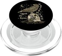 Nevermore Cuervo Edgar Allan PoE Dark Academia Novelas de espectáculo PopSockets PopGrip para MagSafe