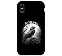 Nevermore Quoth El Poema del Cuervo Edgar Allan PoE Meme Carcasa para iPhone X/XS