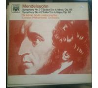NEVILLE MARRINER - mendelssohn: symphonies 3 & 4 LP