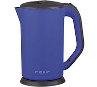NEVIR NVR-1110 K HERVIDOR DE Agua 1800W Azul, Acero Inoxidable, Protecciã“N contra SOBRECALENTAMIENTO, SIN Cables, 1800 W, 1.7 litros, 44 Decibeles, Cerámica, No Aplica
