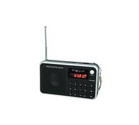 Nevir NVR-129DUCPLATA - Radio digital de bolsillo (lector micro SD, con correa de mano) color plateado