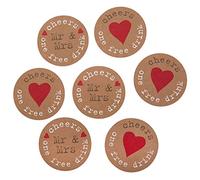 Neviti Just My Type Bebidas fichas, Papel, Papel Kraft, 4,5 x 4,5 x 0,1 cm