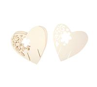 Neviti Tarjeta de Cristal con Corte láser con Texto with Love, Papel, Crema, 7.2 x 7 x 0.1 cm, 10 Pack