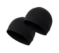 Nevoluxer 2 Piezas Gorro Running Multifuncional - Skull Cap de Algodón Transpirable para Ciclismo y Moto, Gorro Bajo Casco Hombre Mujer, Talla Única 54-60 cm
