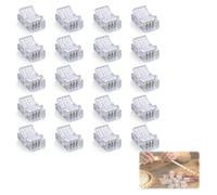 Nevoluxer 20 pcs Conectores Tiras LED 4 Pines, Conector Tira LED Rápido de 8mm, Kit de Conectores para Tiras de Luz LED de 4 Pines