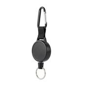 Nevoluxer Llavero Retráctil con Cable de Acero, Llavero Extensible de Acero Resistente, Ideal para Llaves de Casa, Coche y Oficina, Llavero con Cable Retráctil Duradero y Práctico