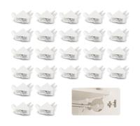 Nevoluxer Soporte de suelo 101558 - 24 unidades blancas, para IKEA PAX/KOMPLEMENT, 5 mm de diámetro, pieza de repuesto para estante de armario cocina, fácil instalación.