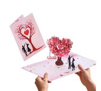 Nevoluxer Tarjeta Boda 3D Pop Up Creativa Tarjeta Felicitación Romántica Para Regalo De Novios Aniversario Parejas Ceremonias Y Ocasiones Especiales