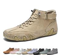 Nevova Zapatos for Hombre, Nevoldeck - Zapatos ortopédicos de invierno impermeables, cómodos zapatos ortopédicos for caminar al aire libre, zapatos casuales de moda sin cordones ( Color : Beige , Size