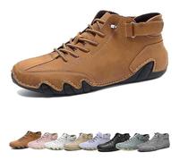 Nevova Zapatos for Hombre, Nevoldeck - Zapatos ortopédicos de invierno impermeables, cómodos zapatos ortopédicos for caminar al aire libre, zapatos casuales de moda sin cordones ( Color : Brown , Size