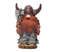 NevPuose Axe Sculpture - Norse GNOME Dwarf Figurine, Detailed Bearded Fighter Statue, Mythic Decor Piece | Garden Outdoor Lawn Patio Theme Ornament Display