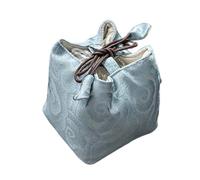 NevPuose Bolsa de almacenamiento de bolsas de té, bolsa de almacenamiento estética china con cordón | Pequeña bolsa de almacenamiento para tazas de té - para mujeres, hogar, oficina, viajes al aire
