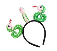 NevPuose Diadema de serpiente de mascotas,Diadema del año de la serpiente | Lindas Diademas con 3 Serpientes de Dibujos Animados,Tocados festivos de mascotas del Festival de Primavera para cumpleaños,