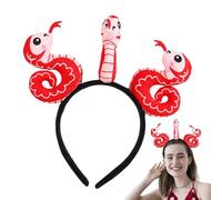 NevPuose Diadema del Año de la Serpiente,Diadema de Serpiente del Año Nuevo Chino, Lindas Diademas con 3 Serpientes de Dibujos Animados, Tocados festivos de mascotas del Festival de Primavera para