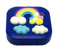 NevPuose Kids Tooth Holder - Rainbow Lost Tooth Case, Cloud Teeth Keepsake Storage Box, Cute Nursery Memory Organizer | Adorable Tooths Fairy Souvenir Holder For Girls Boys Childhood Milestones
