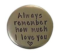 NevPuose Pewter Love Pocket - Handmade Sentimental Tokens, Memento Gift, Romantic Keepsake Token | Charming Tokens For Girlfriend Boyfriend Partner Birthday Celebration