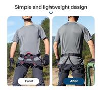 NevPuose Safety Harness Climbing Belt, Lightweight Adjustable Safety Belt - Professional Climbing Gear, Rappelling Harness Multi-functional For Engineering Protection