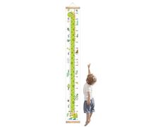 NevPuose Tabla de crecimiento de altura del bebé | Tabla de pared extraíble de altura infantil | Rastreador de crecimiento reutilizable con cordón decorativo para herramienta de crianza del hogar