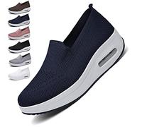 NEVRAH Orthopedic Sneakers Women, Zapatillas OrtopéDicas para Mujer, Zapatos Ortopédicos de Moda, Zapatillas Deportivas con Plataforma elástica de Malla, para Mujer para Caminar, Correr, Trabajar