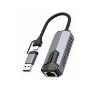 New 2.5G Wired Network Card USB 3.0 TYPE C RTL81527 Adapter 2500 Mbps High Speed for Pro Computer Tablet