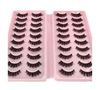 New 20 Pairs Natural False Eyelashes Fake Lashes Long Makeup 3d Mink Lashes Extension Eyelash Mink Eyelashes for Beauty(20pairsAY03)