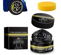 New 2026 Car Tire Ceramic - Wheel Cleaning Refurbish Wax, Tyre Nourish Cream, Tires & Plastic Trim Renewal Paste - Restores Shine, For Car Trucks Motorcycles Tire (4)