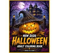 New 2026 Halloween Adult Coloring Book: 50 Spooky Autumn & Fall Designs for Relaxation, Stress Relief, and Creative Escape