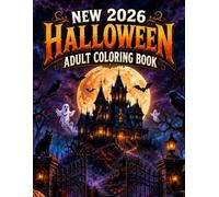 New 2026 Halloween Adult Coloring Book: Spooky & Scary Halloween Coloring Pages for Adults Featuring Witchy Scenes, Haunted Houses, Gothic Cottages, and Autumn Designs