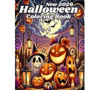 New 2026 Halloween Coloring Book: New 2026 Halloween Coloring Book For Adult And Senior With Skulls, Spooky Cat, Witches And More
