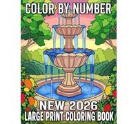 New 2026 Large Print Color By Number Coloring Book: New Color By Number Coloring Book With Butterfly, Flower, Birds, Animals and More(New 2026 Easy Coloring Pages)