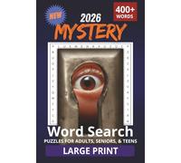 New 2026 Mystery Word Search Puzzle Book: Word Searches with Easy to Read Print about Mysteries, Mystery Boxes and More | 6x9 inches, 110 Pages | 50+ ... Gift for Vacations, Holidays and Free Times
