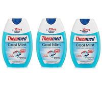 NEW 3 X THERAMED 2 IN 1 TOOTHPASTE & MOUTHWASH COOL MINT 75ML - TRAVEL DENTAL CARE by Theramed