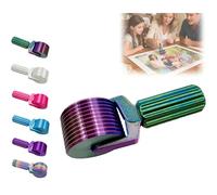 New 3D Printed Diamond Painting Roller Tool, Essential DIY Craft Tool for Rhinestone Embroidery Detachable, Easy-Grip Handle & Detachable Design (Dark Color)