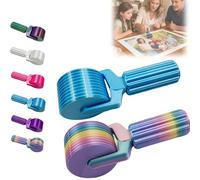 New 3D Printed Diamond Painting Roller Tool, Essential DIY Craft Tool for Rhinestone Embroidery Detachable, Easy-Grip Handle & Detachable Design (Blue+Colored)